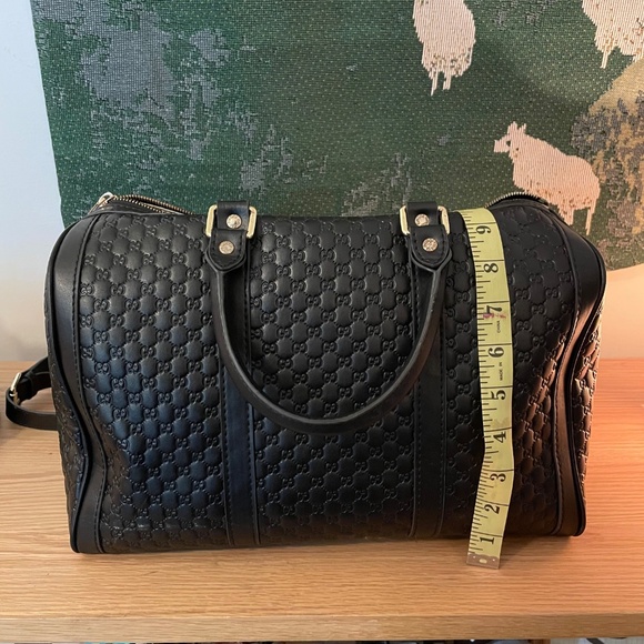 Black Top Handle Crossbody Carryon Bag - Picture 8 of 13